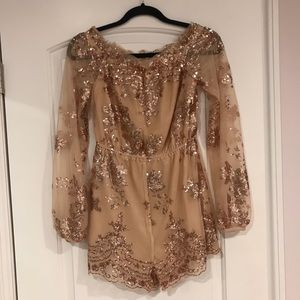 Love & Other Things Off The Shoulder Romper